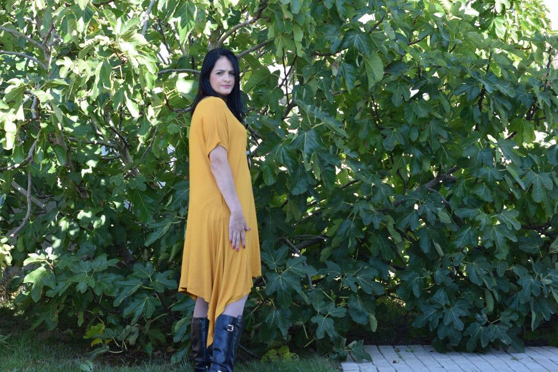 Torster & Ribeiro, Lda - CurvyShion – Großhandel Kleid – Damen – Großes Größen Kleid DORA – Größe L bis 5XL, asymmetrisches Design3