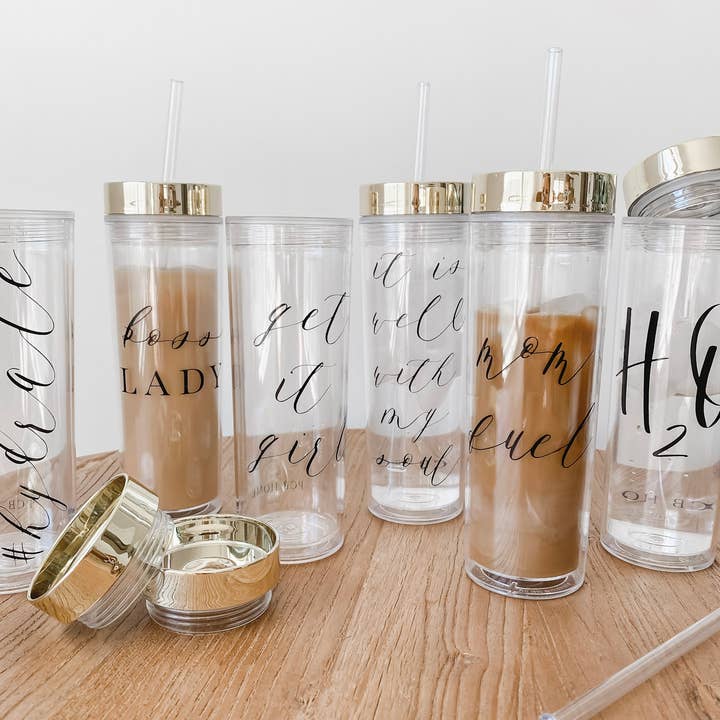 DWELL Home Shoppe - Wholesale Insulated Mug/Tumbler - Clear Tumbler - H2O2