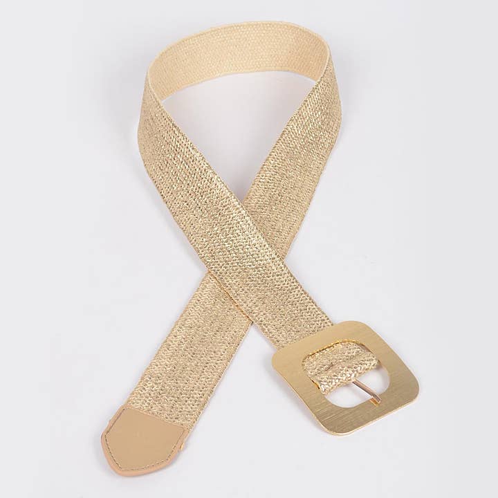 3AM BY H&D ACCESSORIES - Wholesale Belt - Women's - Faux Straw Elastic Belt
