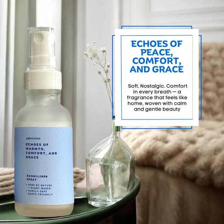 Grace & Glow: Room/Linen Spray (Echoes of peace) for wholesale by Kendranique's Creations