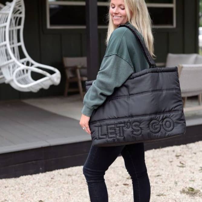 Jadelynn Brooke - Wholesale Tote Bag - Women's - Carry All Puffer Tote- Let's Go (Midnight)1