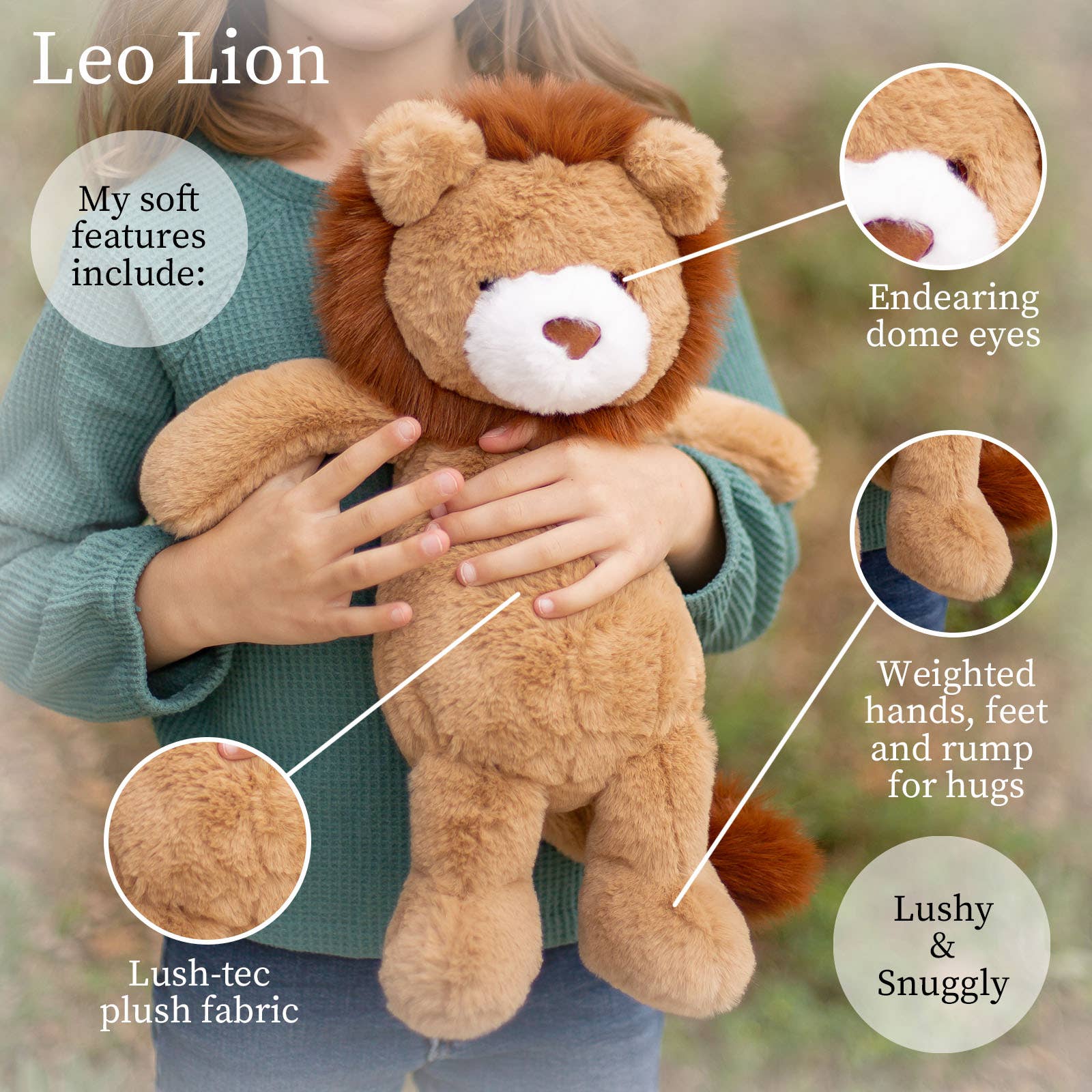 Beverly Hills Teddy Bear Company - Wholesale Stuffed/Plush Toy - Kids & Baby - World's Softest Lushees 16" - Lion Plushie for Kids2
