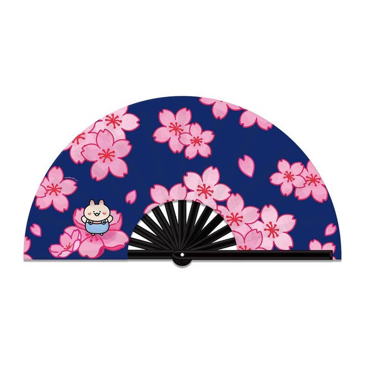 Sakura hand fan | Cherry blossom clack fan for wholesale by Wanderella