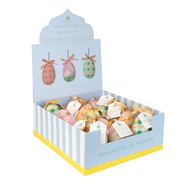 Recycled Cotton Hanging Eggs - Display | Easter Decor | for wholesale by Talking Tables UK - Home, Party, Games and Seasonal Decor