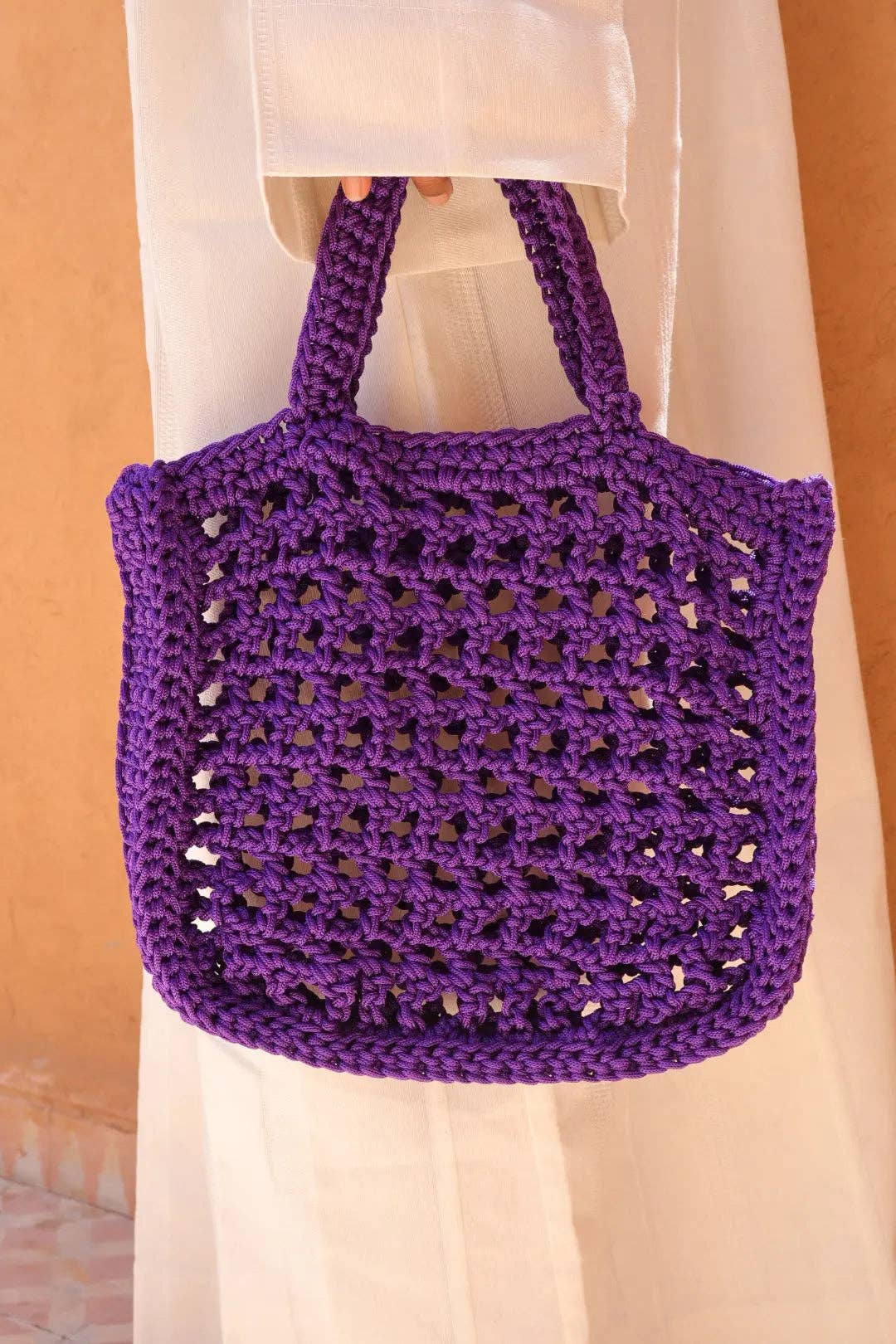 Néda - Wholesale Tote Bag - Women's - Handmade Nylon Crochet Handbag - KARINE (several colors available)3