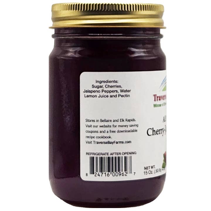 Traverse Bay Farms / Fruit Advantage - Wholesale Jam/Jelly - Cherry Jalapeno Jam - 15 oz
