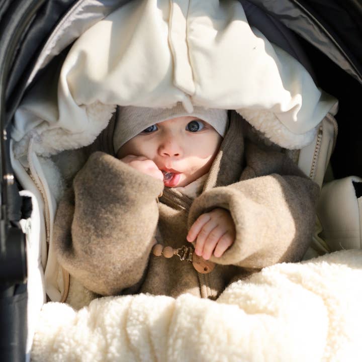 BABYLY – Großhandel Kinderwagenabdeckung/-zubehör – Baby – Wasserdichter Fußsack aus Samt für Kinderwagen — 4 Farben/ 2 Größen