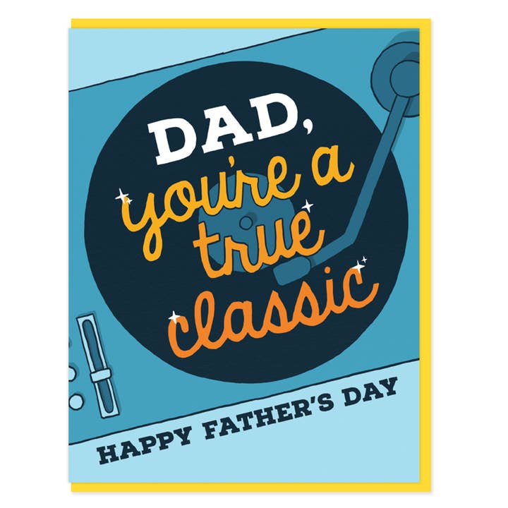 Tarjeta del día del padre tocadiscos para venta al por mayor de Semi Sweet Press