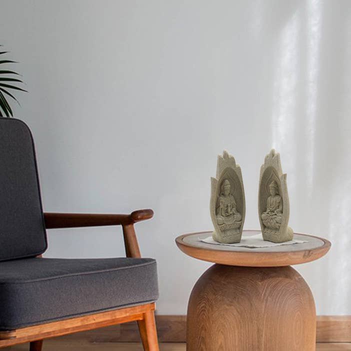 Original Source - Wholesale Decorative Figurine - Buddha Sandstone Serenity Hands3