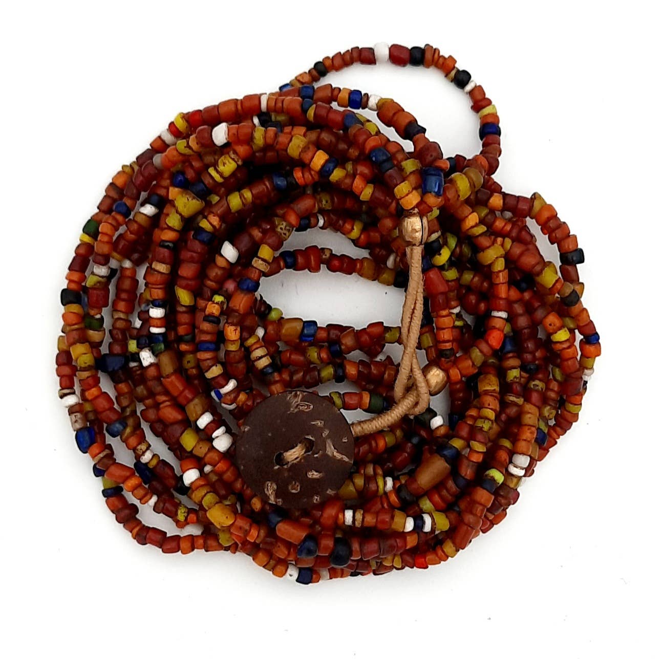 Koperberg - Vendita all'ingrosso Collane di perline/perle - Collana artigianale Bonda con perline di vetro riciclate11