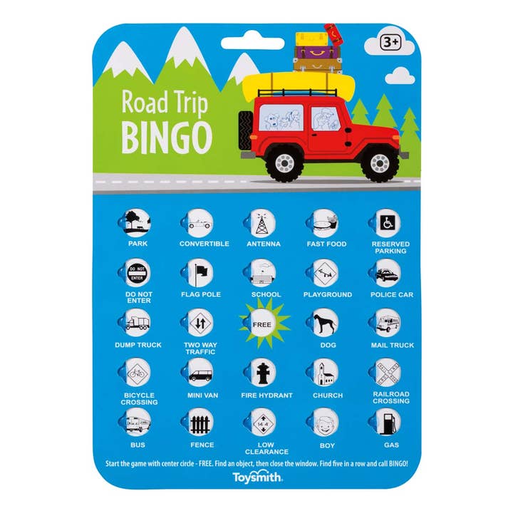 Toysmith - Wholesale Board Game - On the Way Games Road Trip Bingo, Travel Game