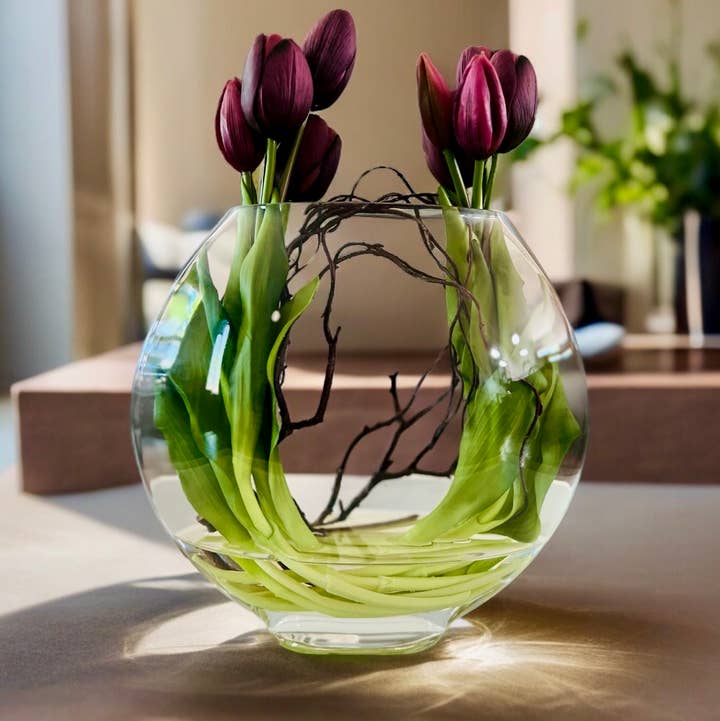 Simply Elegant By Tara - Wholesale Artificial Flowers - Elegant Floral Arrangement | Tulip Centerpiece| Home Decor 0