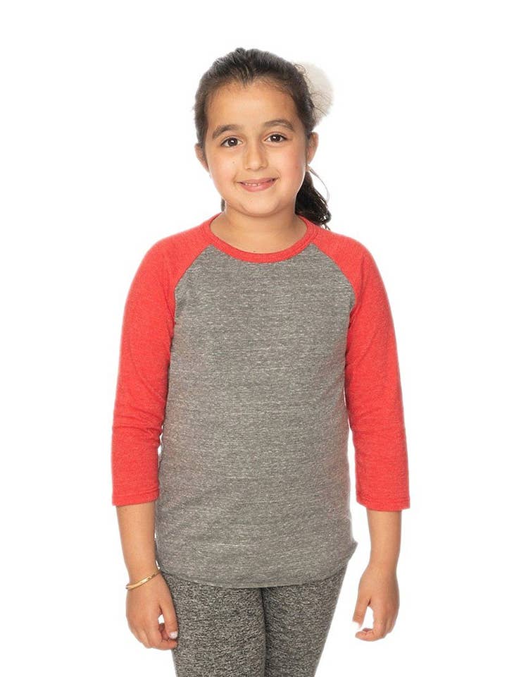 Royal Apparel - Wholesale T-Shirt - Kids - Youth Triblend Raglan Baseball Shirt3