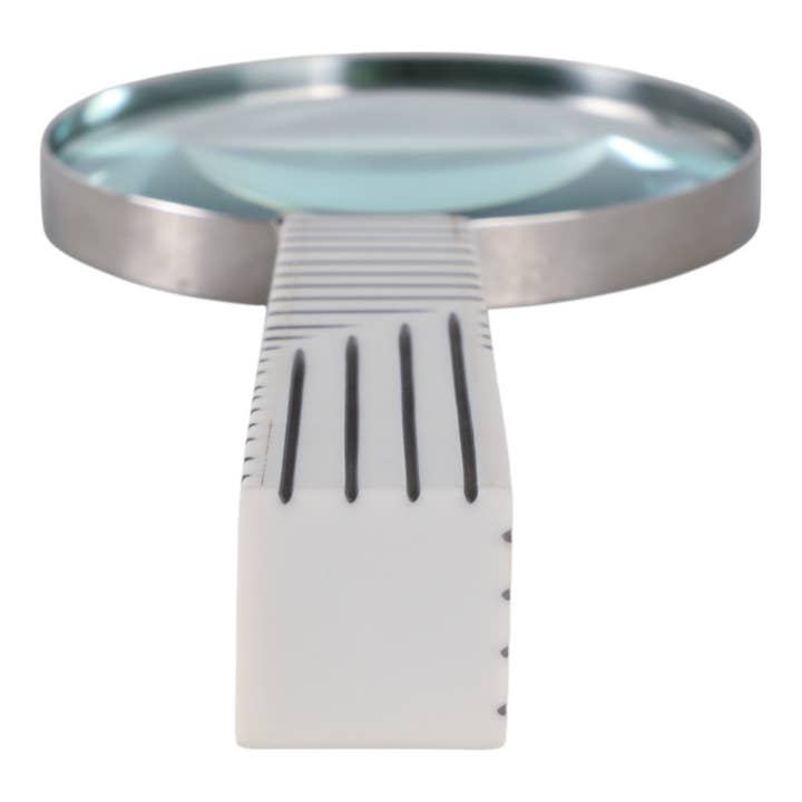 Sagebrook Home - Wholesale Decorative Tabletop Object - Glass Geometric Magnifying Glass Sculpture - Black, 10 in.9