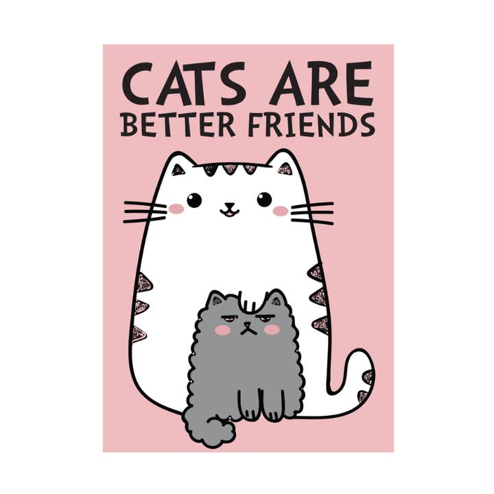 Aimant géant Les chats sont de meilleurs amis pour la vente par Kalan