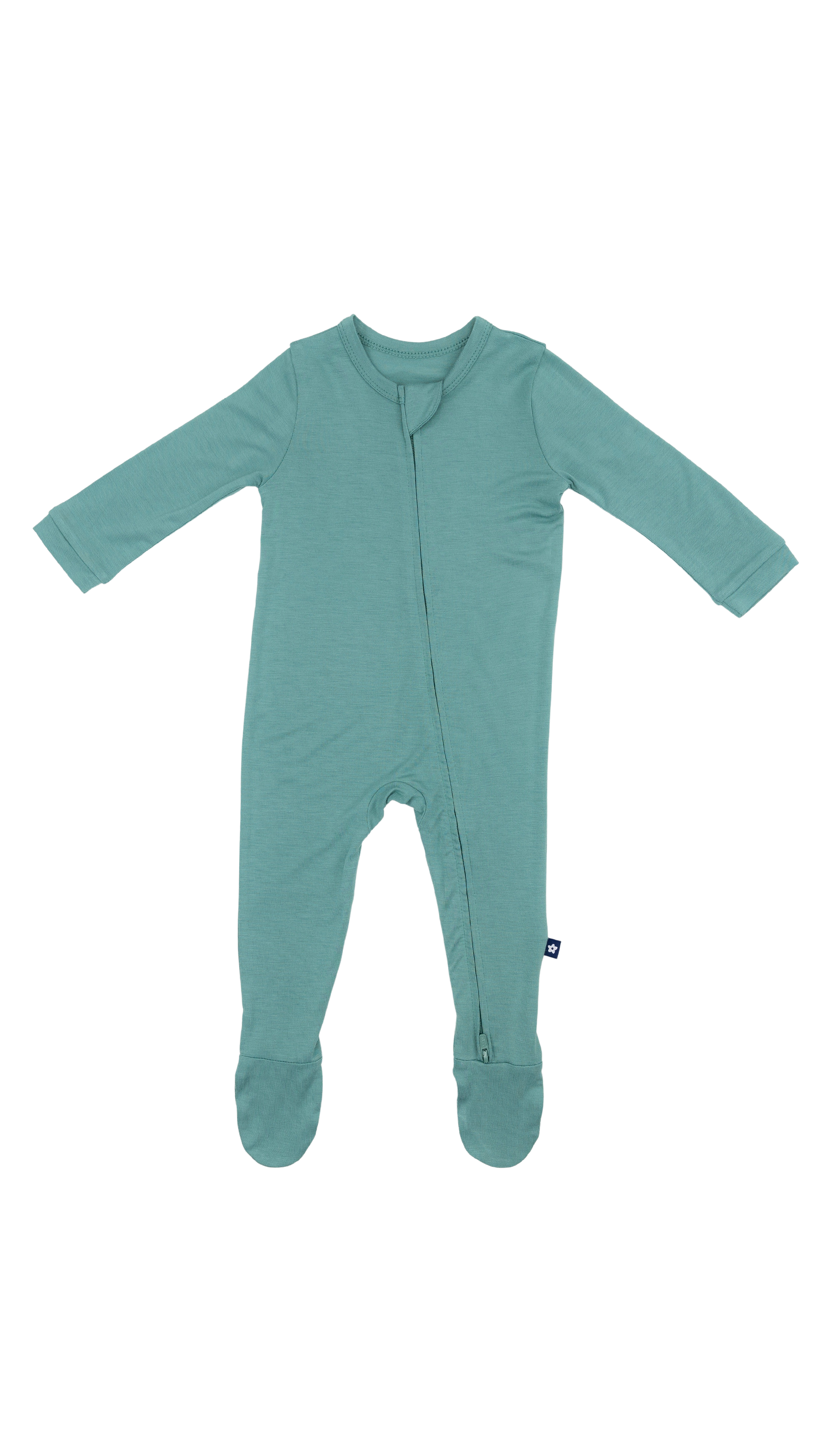 Larkspur Baby - Wholesale Jumpsuit - Baby - Zip Footie in Jade1