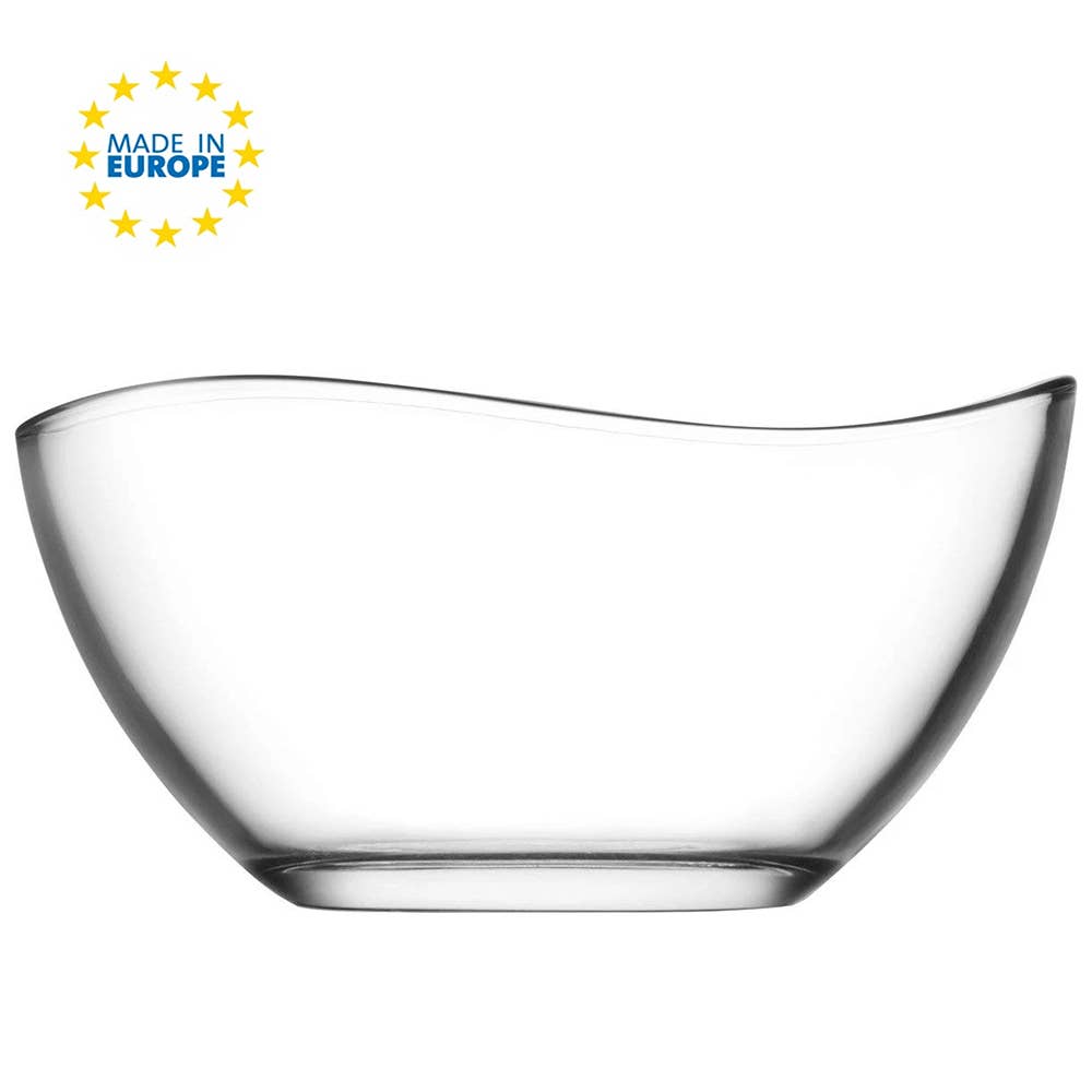 Hakan - Vente Bol - Bols à mélanger en verre Vira, grands bols ronds pour préparation de salades, 32,25