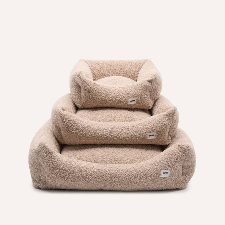 CAFIDE - Wholesale Pet Bed - Dog - Beige Sheepdog Bed, Snozy