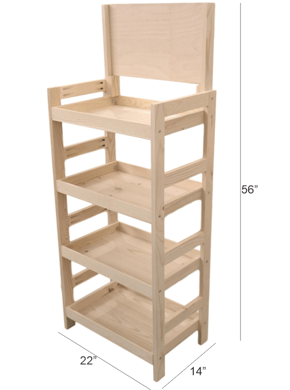 Wholesale Wooden 4 Tier End-Cap Display for your store - Faire