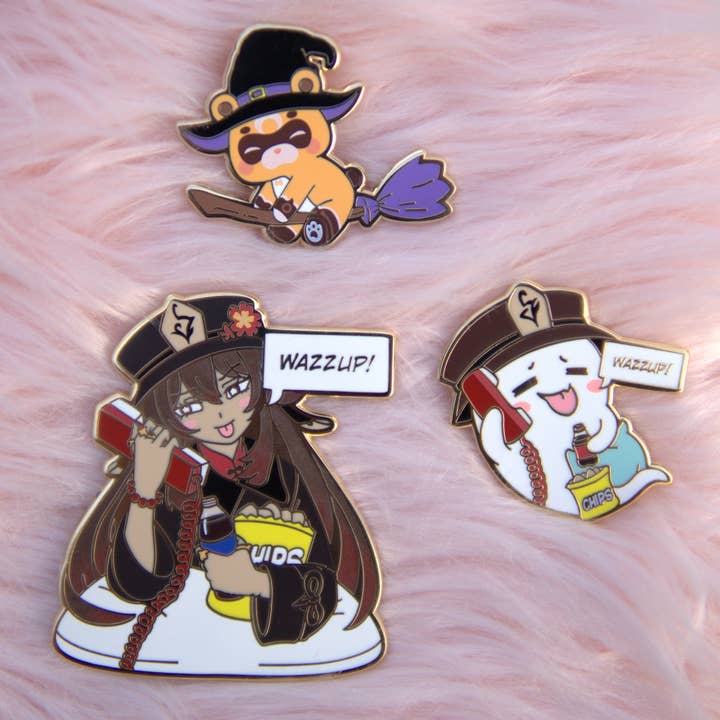 Genshin Halloween Pins for wholesale by Strawberry Milk Shop