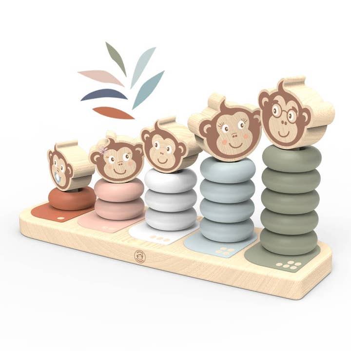 Speedy Monkey Monkey Family Stacker for wholesale by BTL Diffusion UK LTD