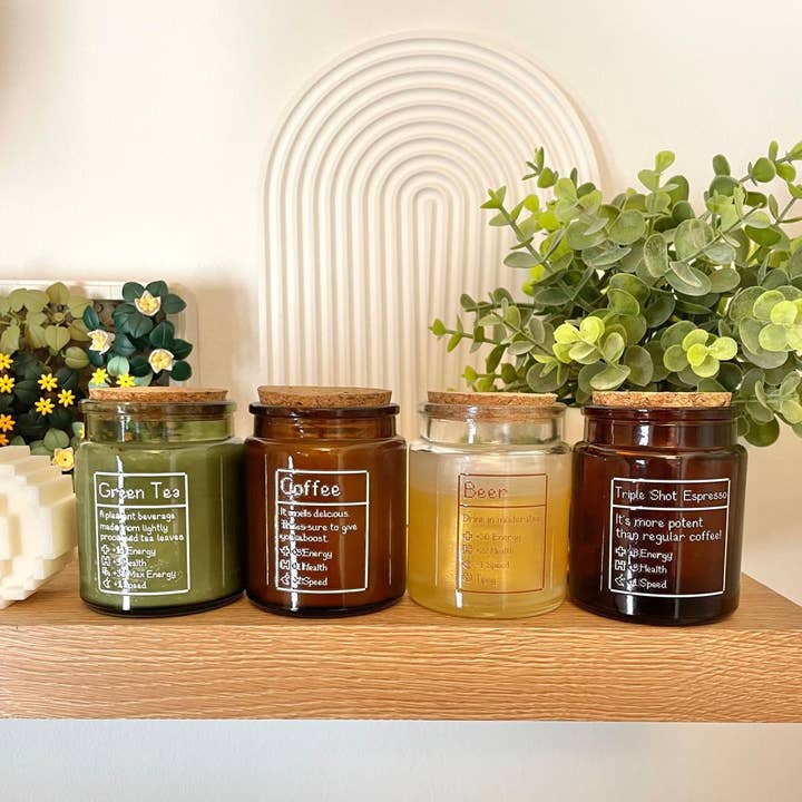 Stardew Drinks Candles for wholesale by Petimint