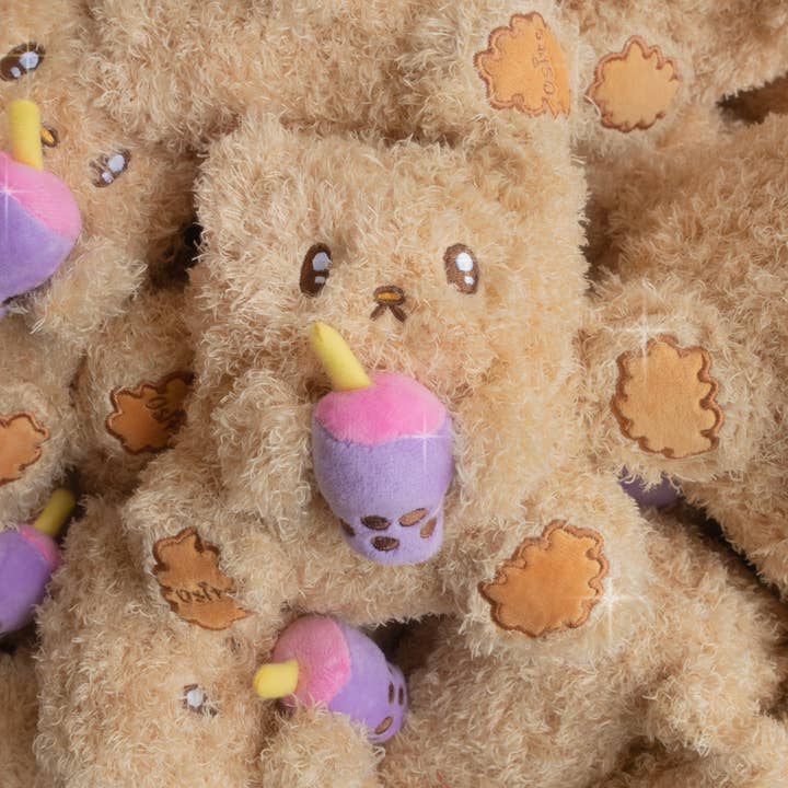 Glitter Bones Boutique - Wholesale Stuffed/Plush Toy - Kids & Baby - Osito Plush - Boba Bear Bubble Tea Plushie1