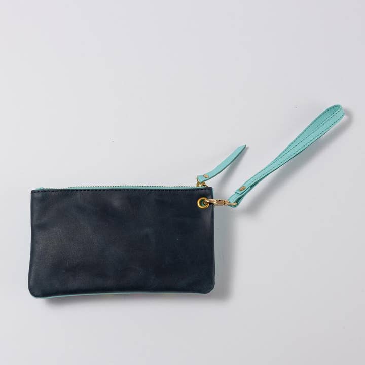 Wallet Leather Patchouli HK dkblue for wholesale by NOÏ Hamburg