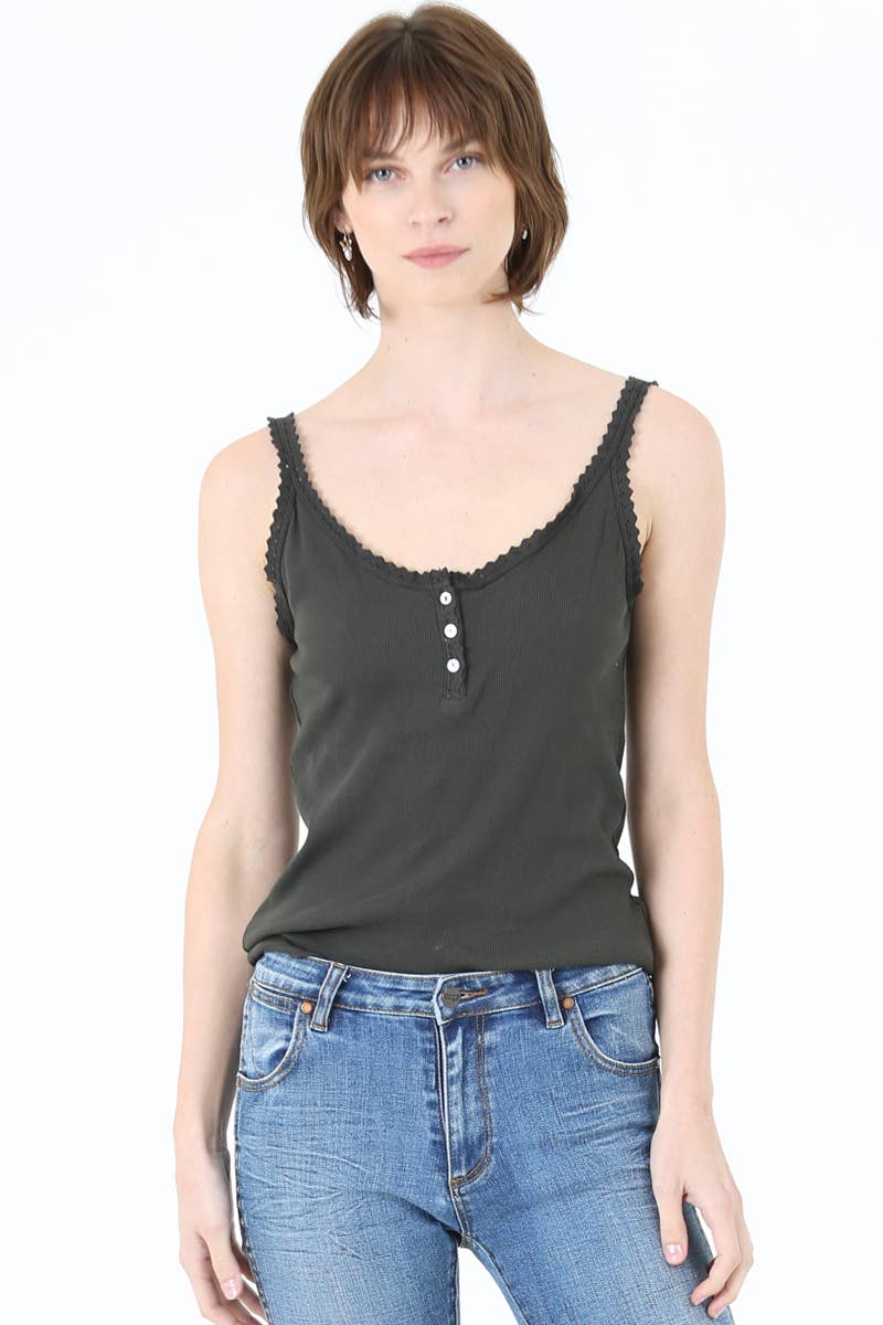 ANGIE – wholesale Camisole – Dam – X2AG9-ASIS SPETSBEKLÄDNAD RIBBSTICKAD CAMI23