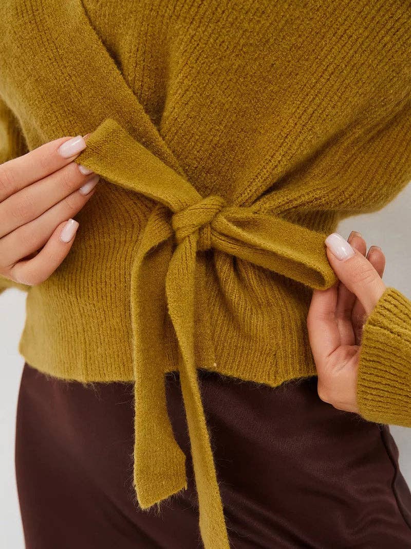 safistyle - Wholesale Knit Sweater - Women's - Wrap Tie Sweater6