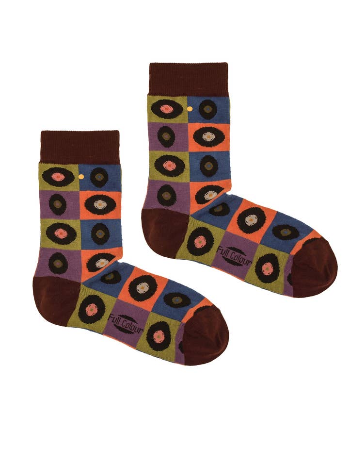 BORDEAUX DISC SOCKS for wholesale by Full Colour