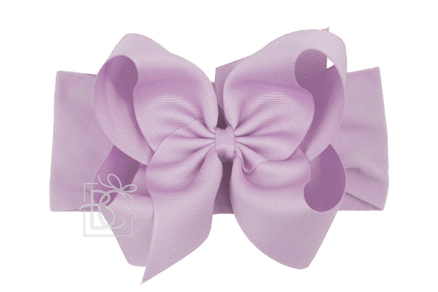 Beyond Creations, LLC - Wholesale Fashion Headband - Kids - WIDE PANTYHOSE HEADBAND W/CLASSIC GROSGRAIN BOW50