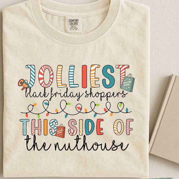 Jolliest Black Friday Shoppers Comfort Colors Shirt &Sweater for wholesale by Glaime