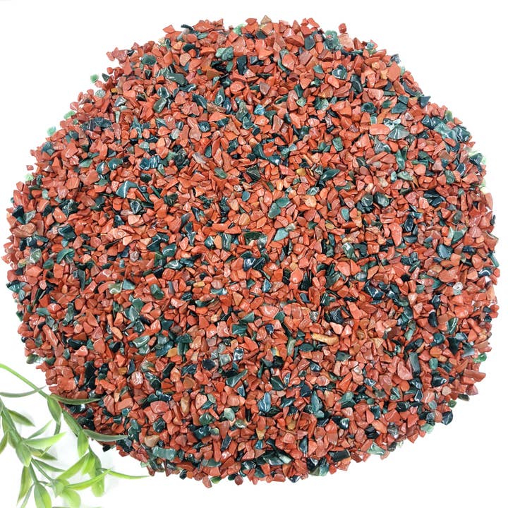 Fancy Jasper Tumbled Chips - 1 kg for wholesale by Funky Stuff