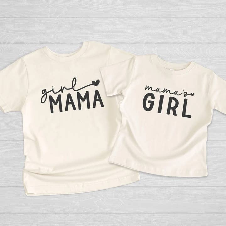 Girl Mama, Mama's Girl Shirts, Matching Mom & Me Shirts for wholesale by Miche Custom