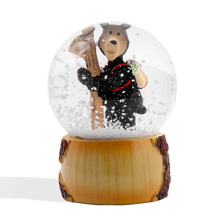 Boule à neige Ours de randonnée 45 mm pour la vente par Mother Moose Gifts
