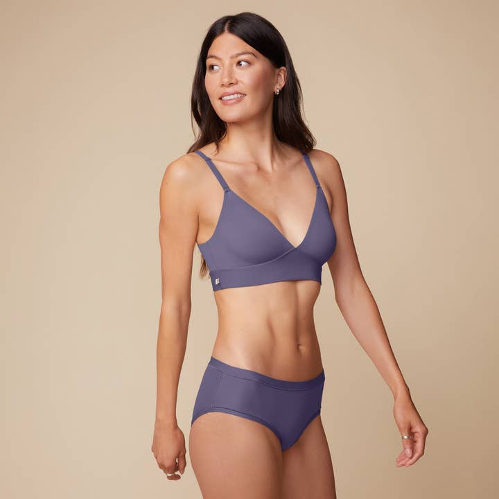 Bliss Triangle Bralette - Overcast for wholesale on Faire