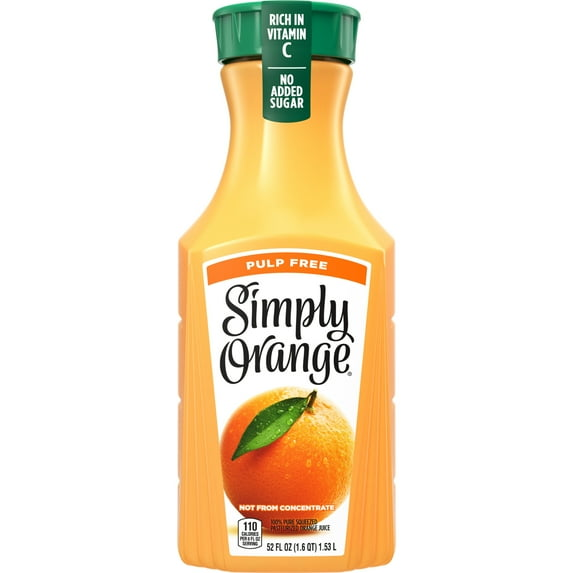 EcoQuality - Wholesale Vruchtensap - 52oz Simply Orange Juice 6 Pack Vers Vers Premium Drank0