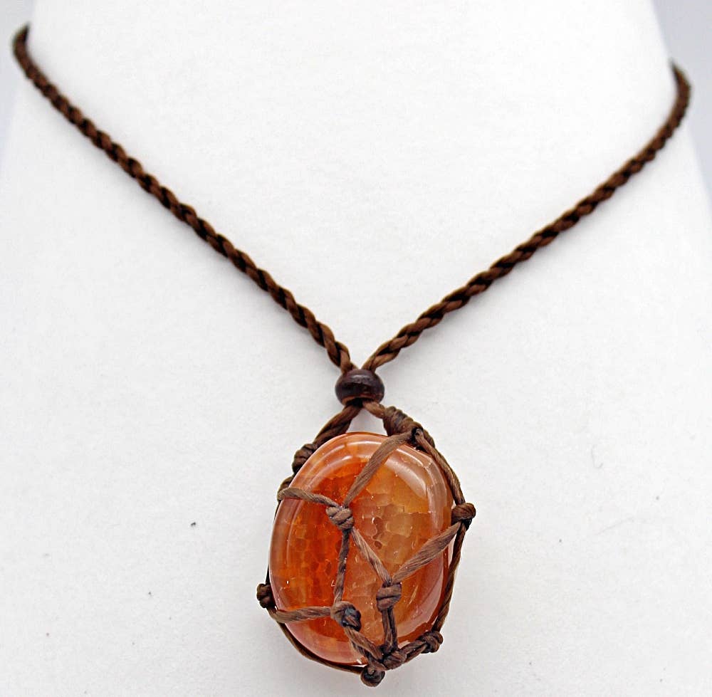 Atlas Goods By Your Needs Company – Großhandel Kette mit Anhänger/Charm – Handgefertigte Wechselbare Macramé-Käfig-Halsketten ohne Stein9