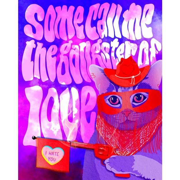 Gangster of Love Art Print for wholesale by Big Bad Mullet