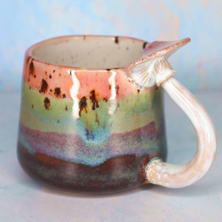 Tasse Champignon - Coucher de Soleil Arc-en-ciel pour la vente par Saltwater & Starlight