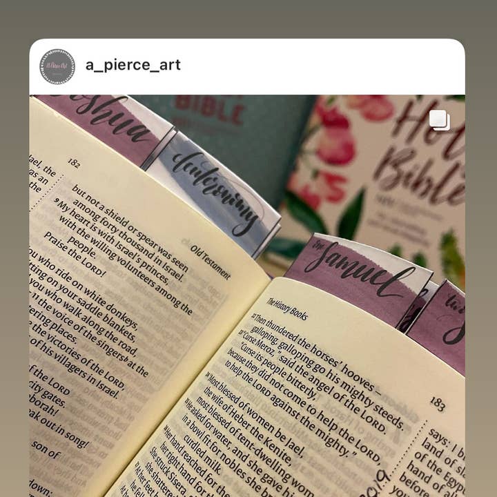 APierceArt – wholesale Bookmark – Bible tabs3