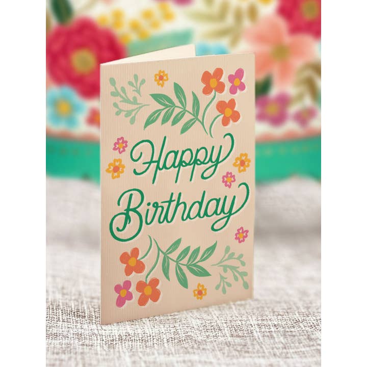 FreshCut Paper LLC - Wholesale Birthday Card - Blooming Birthday Cake (8 Pop-up Greeting Cards)
