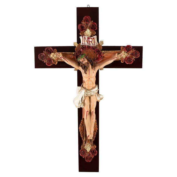 jesus christ Crucifix Wall Cross with INRI - 24 Inches for wholesale by mrcjsales