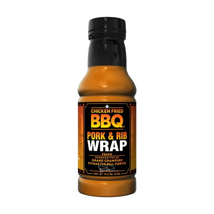 Peach Pork and Rib Wrap for wholesale by Chicken Fried BBQ