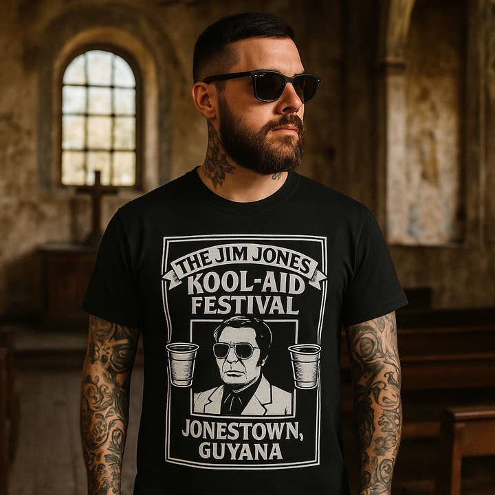 Shady Front - Wholesale Screen Printed T-Shirt - Unisex - Jim Jones Festival T-Shirt2