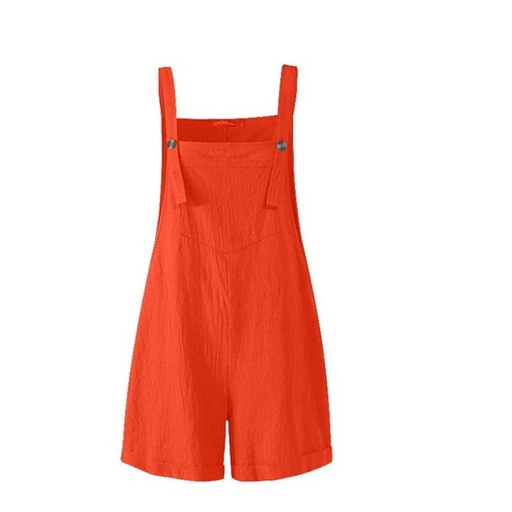 UZ Wholesale Store - Wholesale Overalls - Women's - Fashion Solid Color Button Jumpsuit8