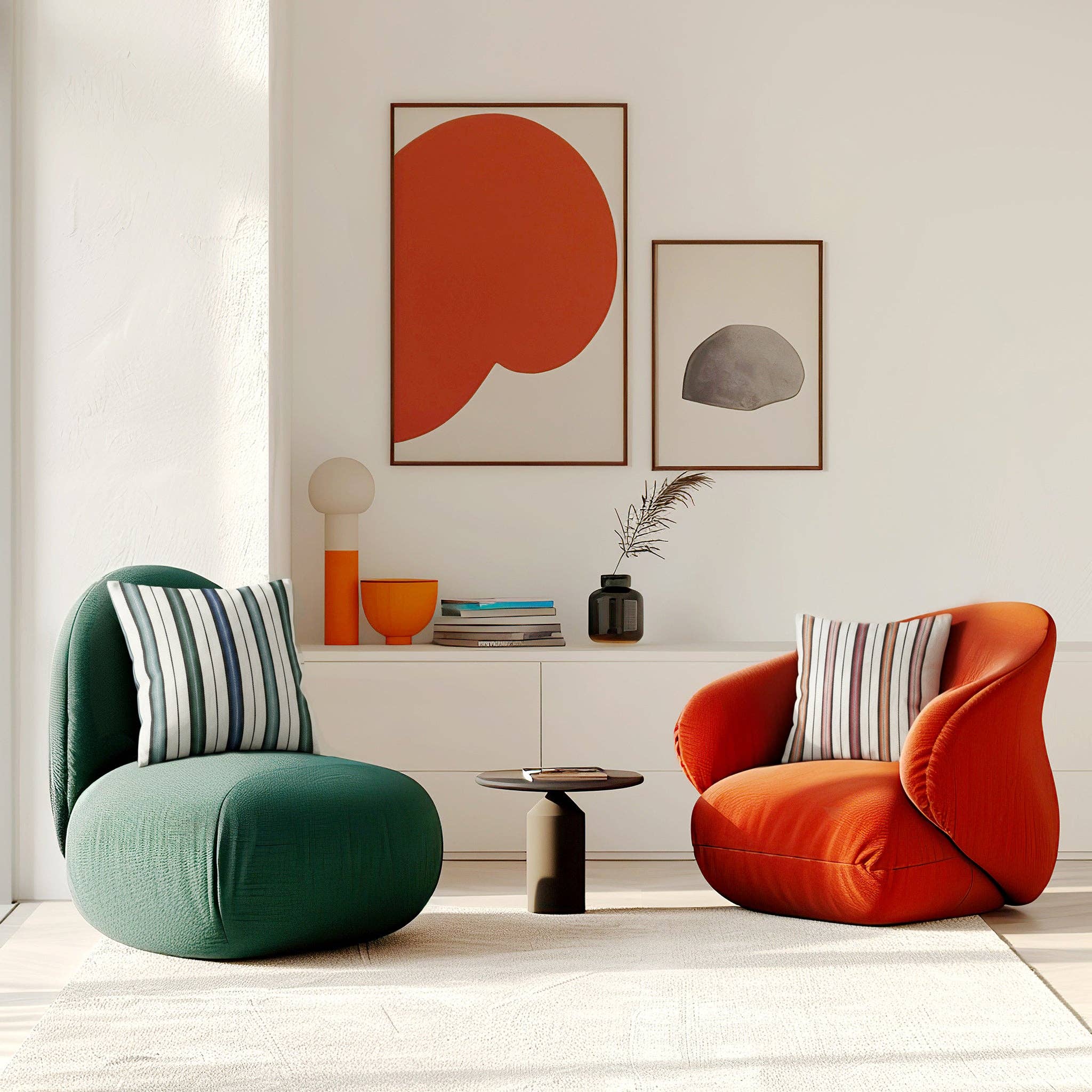 Coussinyet - Wholesale Throw/Decorative Pillow - Merida Striped Pillow Berry2