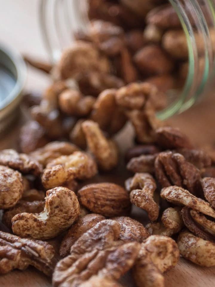 Sweet & Spicy Nuts *gluten free & vegan* for wholesale by Kim's Confections