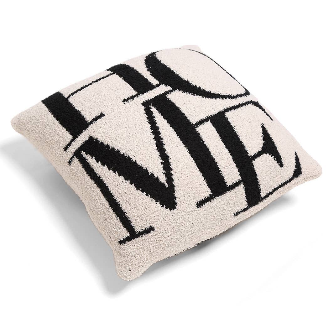 Fashion City – wholesale Throw pillow cover – Luxury Soft Lettering Cushion Cover1